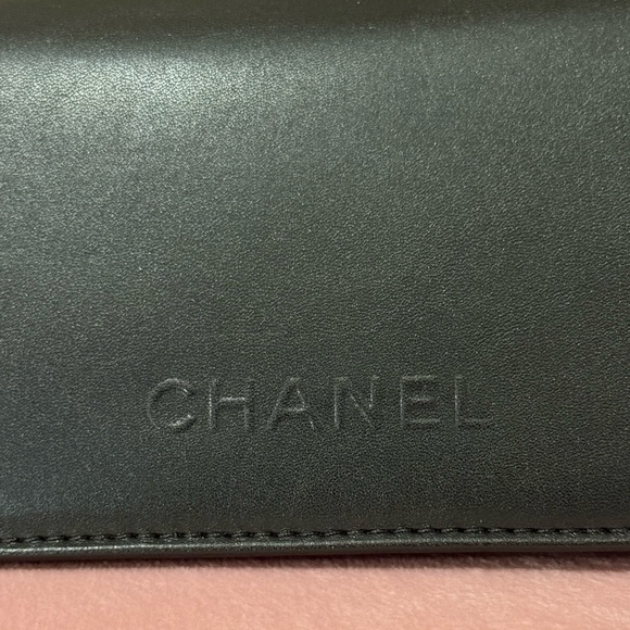 CHANEL Handbags - CHANEL label Quilted Black Leather Eyeglass Sunglass Case. Unsure of auth.